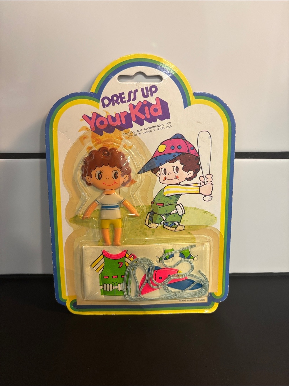 Vintage 80’s Dress Up Your Kid Sticker Keychain